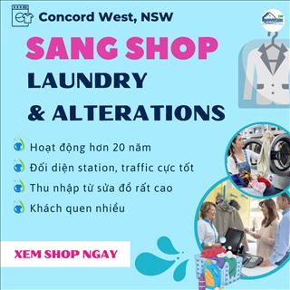 Sang shop laundry & alterations hơn 20 năm cách Bankstown 30p